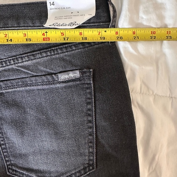 Eddie Bauer Women's Dark Gray Straight Leg Jeans NEW - Picture 7 of 8